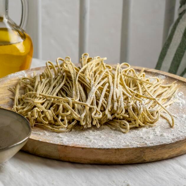 handmade einkorn noodles