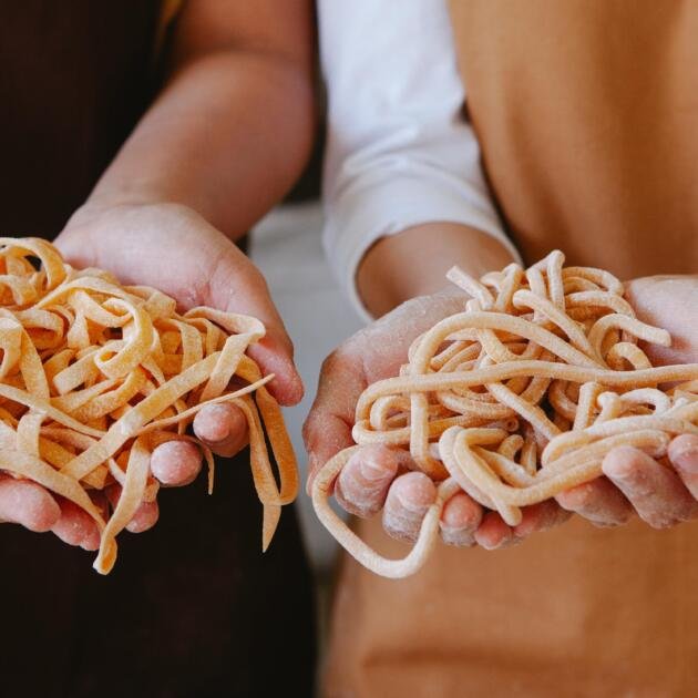 handmade einkorn pasta